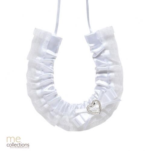 Diamante heart horseshoe