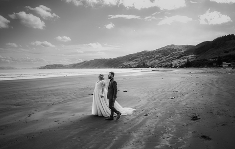 Dreamy Beach Wedding in Gisborne