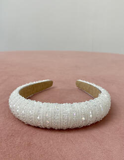 Crystal & pearl band