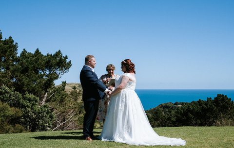 Intimate Beach Wedding at Muriwai