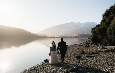 Intimate Elopement Wedding at Glendhu Bay