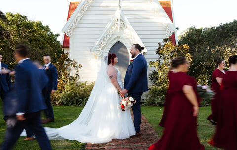 Vibrant Outdoor Wedding at The Stables Matakana