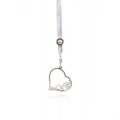 Floating hearts charm