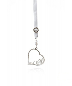 Floating hearts charm