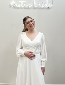 Modest LDS Wedding Dress NZ | Long Sleeve Temple Gown 