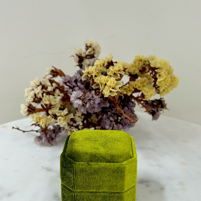 Velvet Hexagonal box