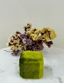 Velvet Hexagonal box