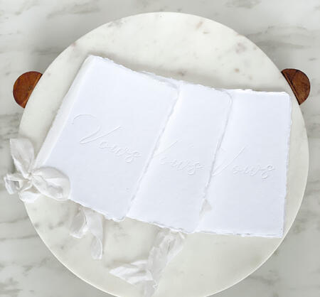 Vows Book-Embossed