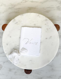 Hand made Vows book