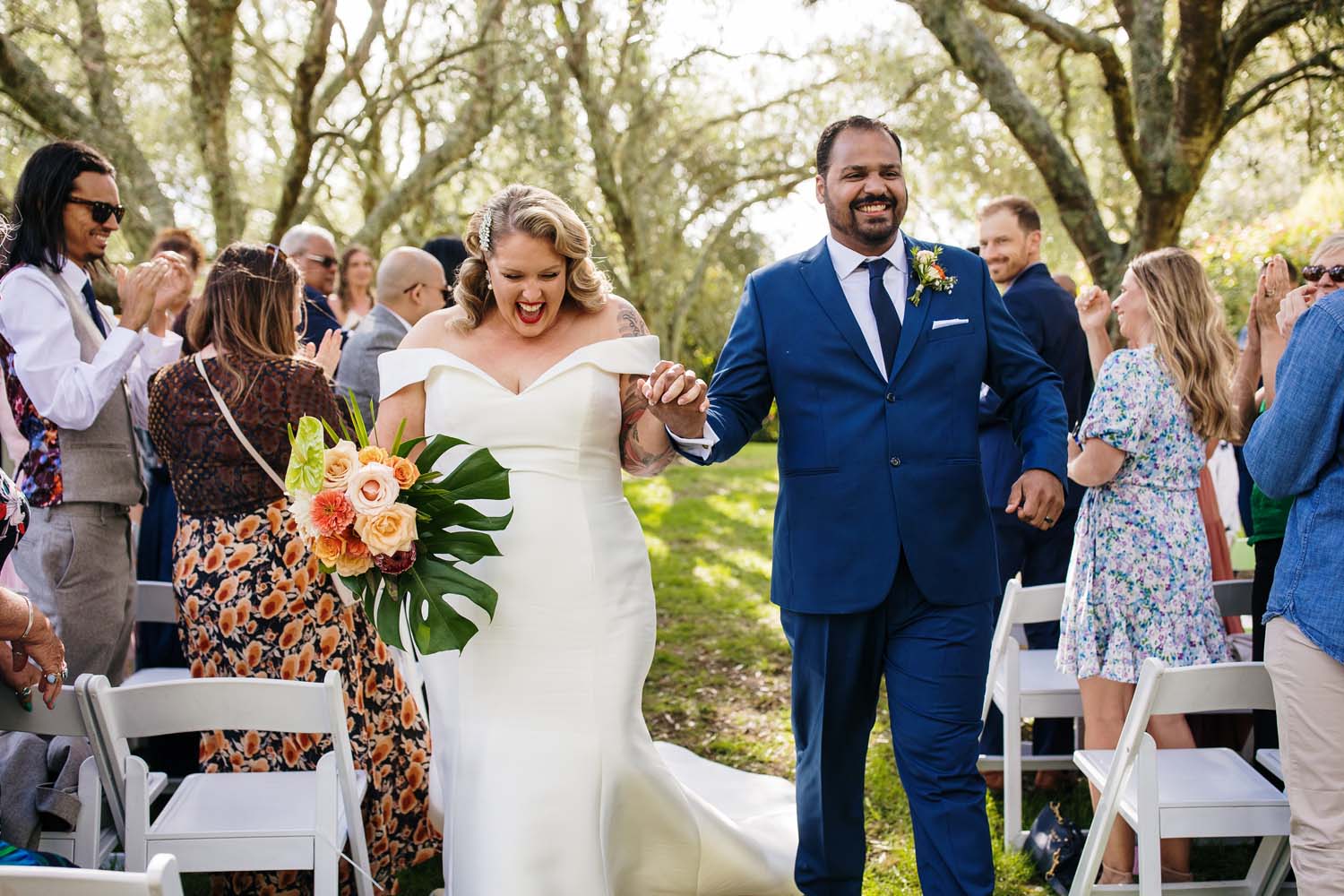 Sunny Auckland Lodge Wedding