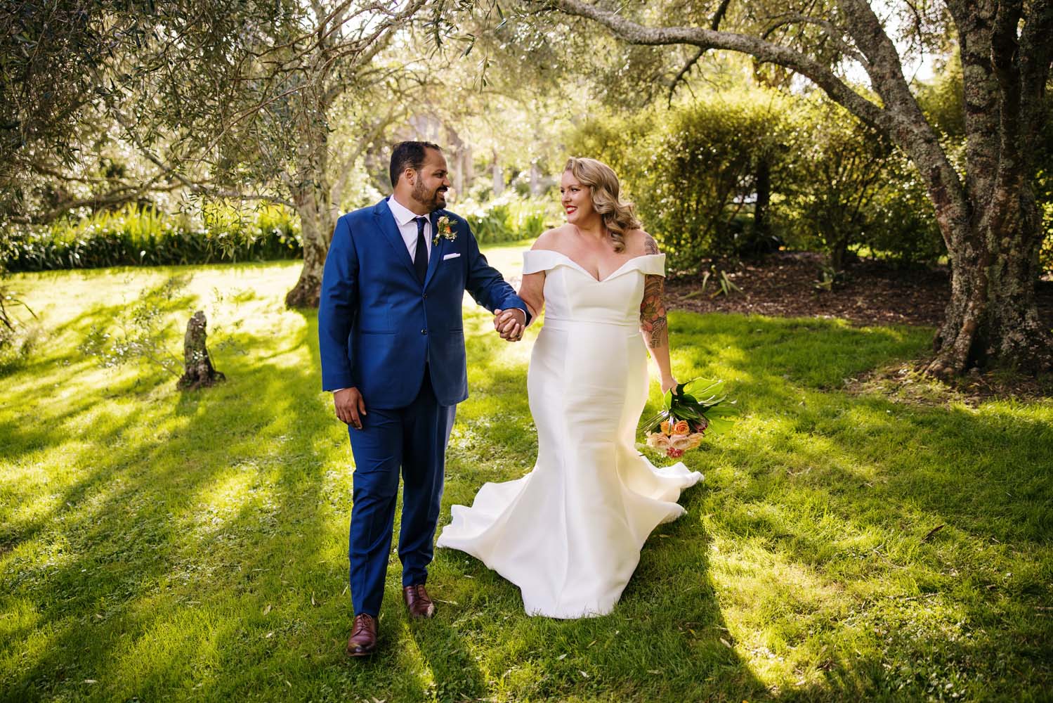 Sunny Auckland Lodge Wedding