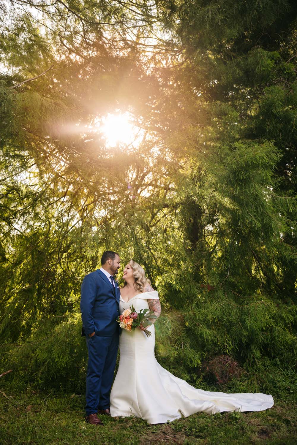 Sunny Auckland Lodge Wedding