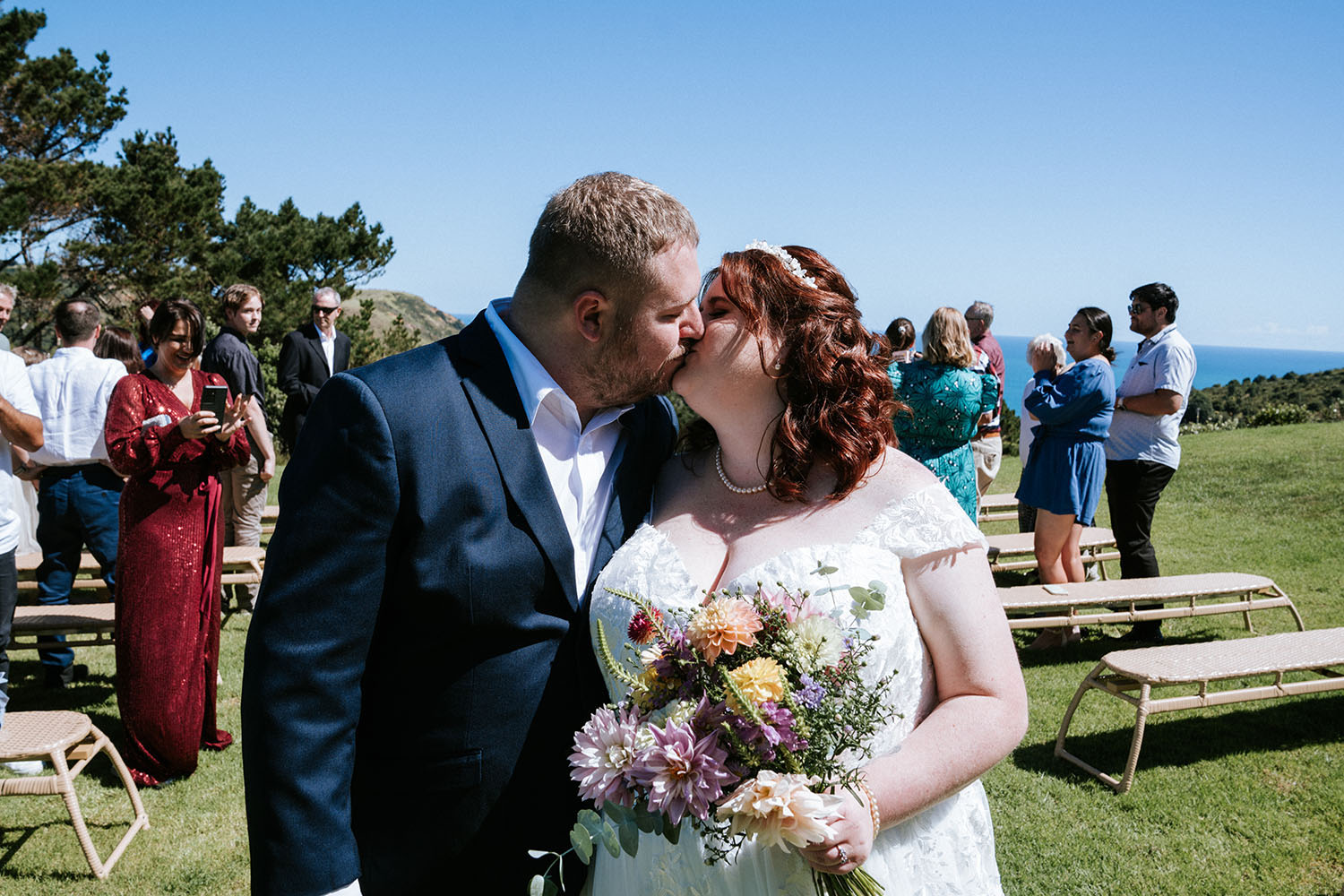 Intimate Beach Wedding at Muriwai