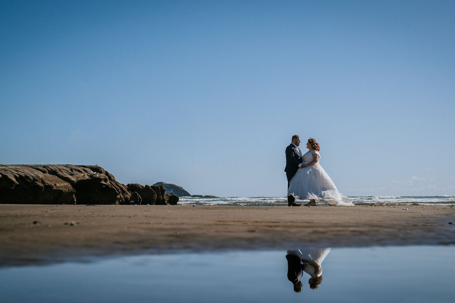 Intimate Beach Wedding at Muriwai