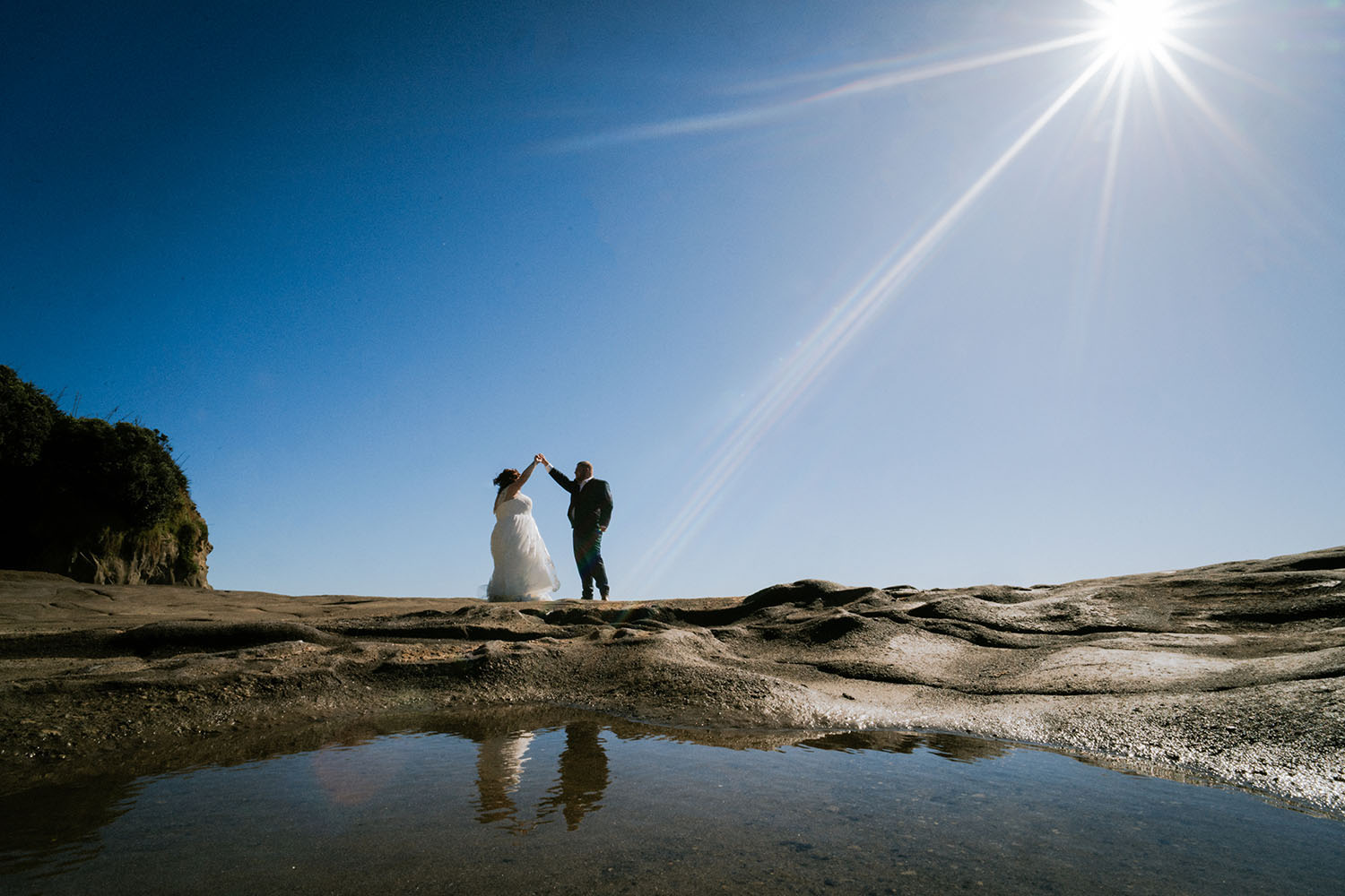 Intimate Beach Wedding at Muriwai
