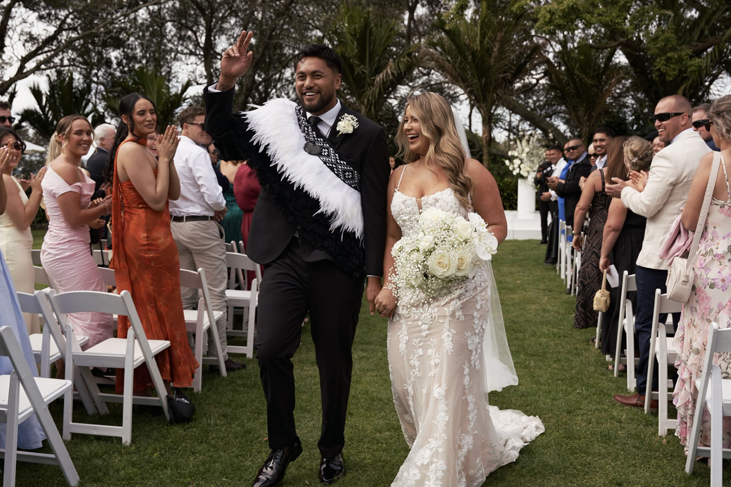 Captivating Estate Wedding at Puketutu Island Estate