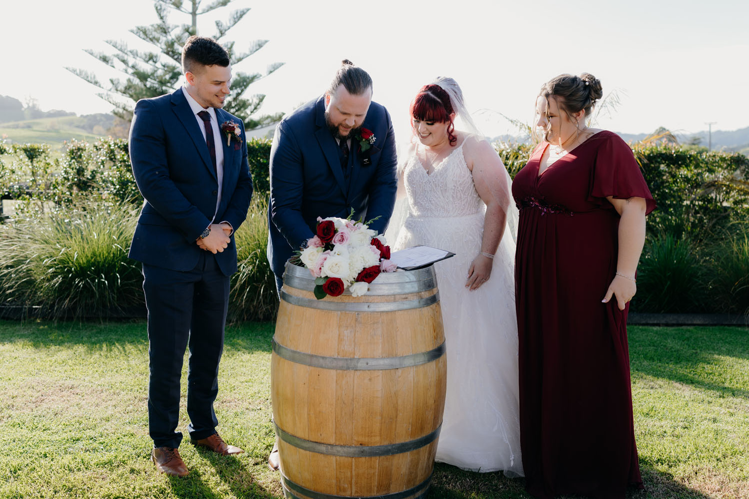 Vibrant Outdoor Wedding at The Stables Matakana