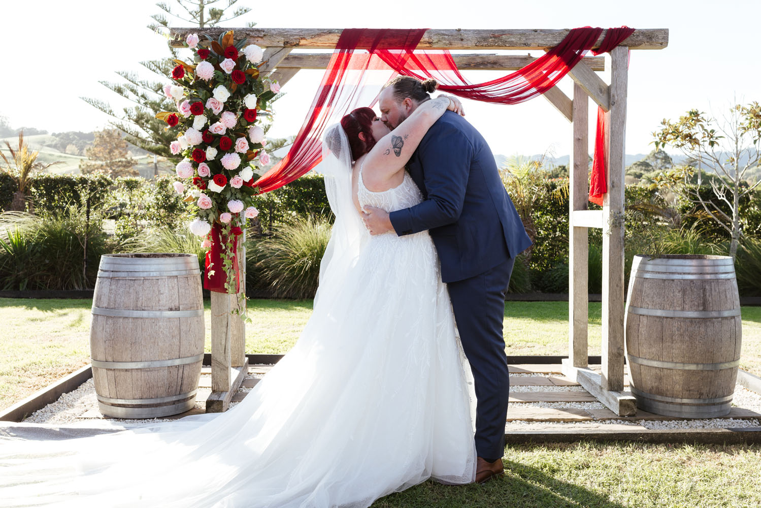 Vibrant Outdoor Wedding at The Stables Matakana