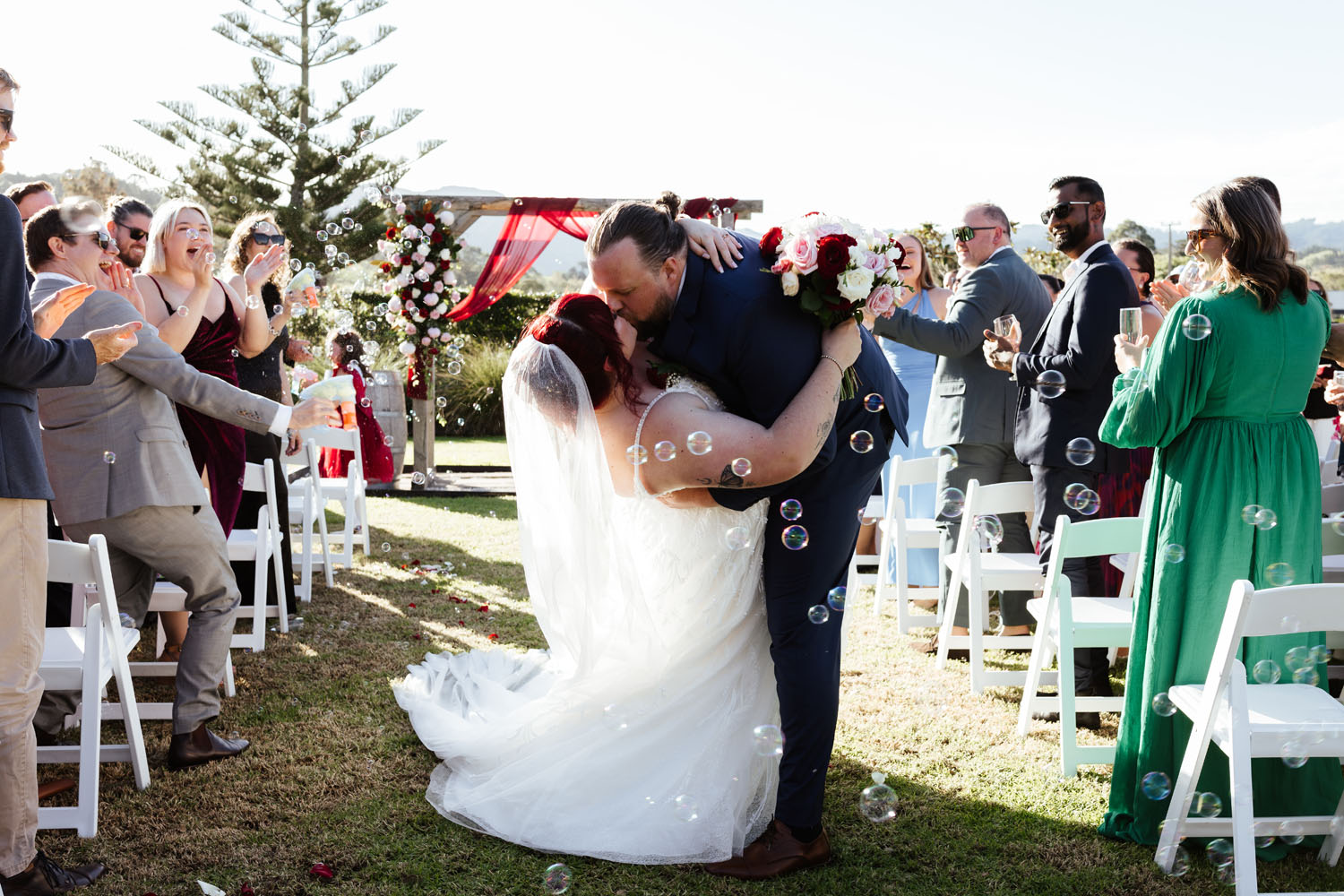 Vibrant Outdoor Wedding at The Stables Matakana