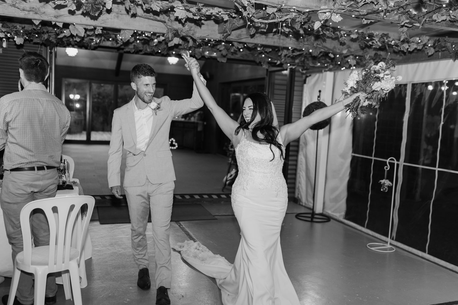 Bubbly and Fun Garden wedding in Masterton