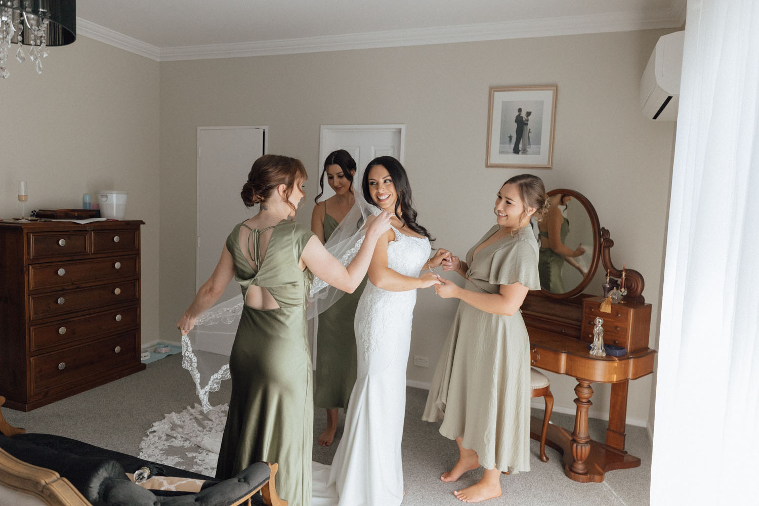 Bubbly and Fun Garden wedding in Masterton