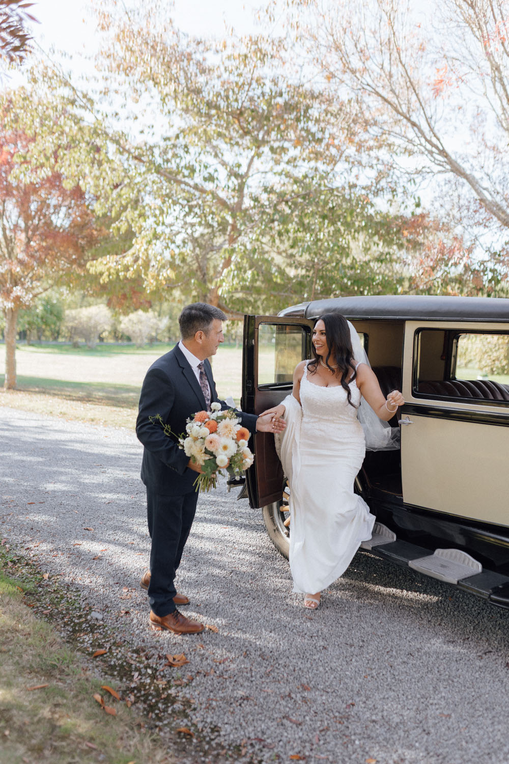 Bubbly and Fun Garden wedding in Masterton