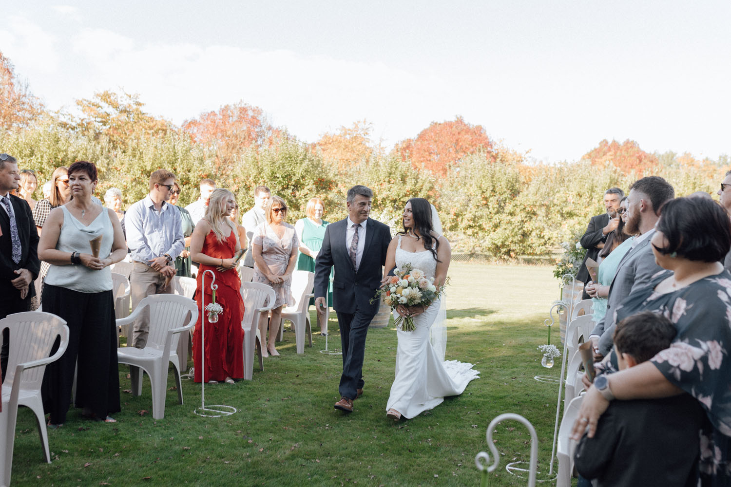 Bubbly and Fun Garden wedding in Masterton