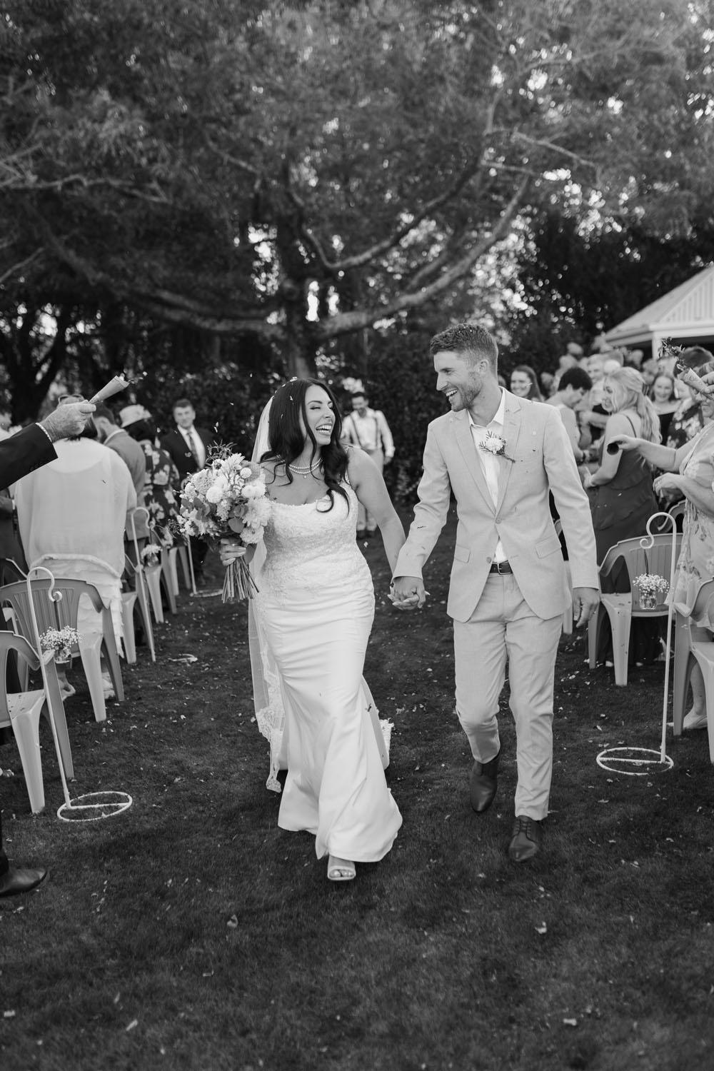 Bubbly and Fun Garden wedding in Masterton