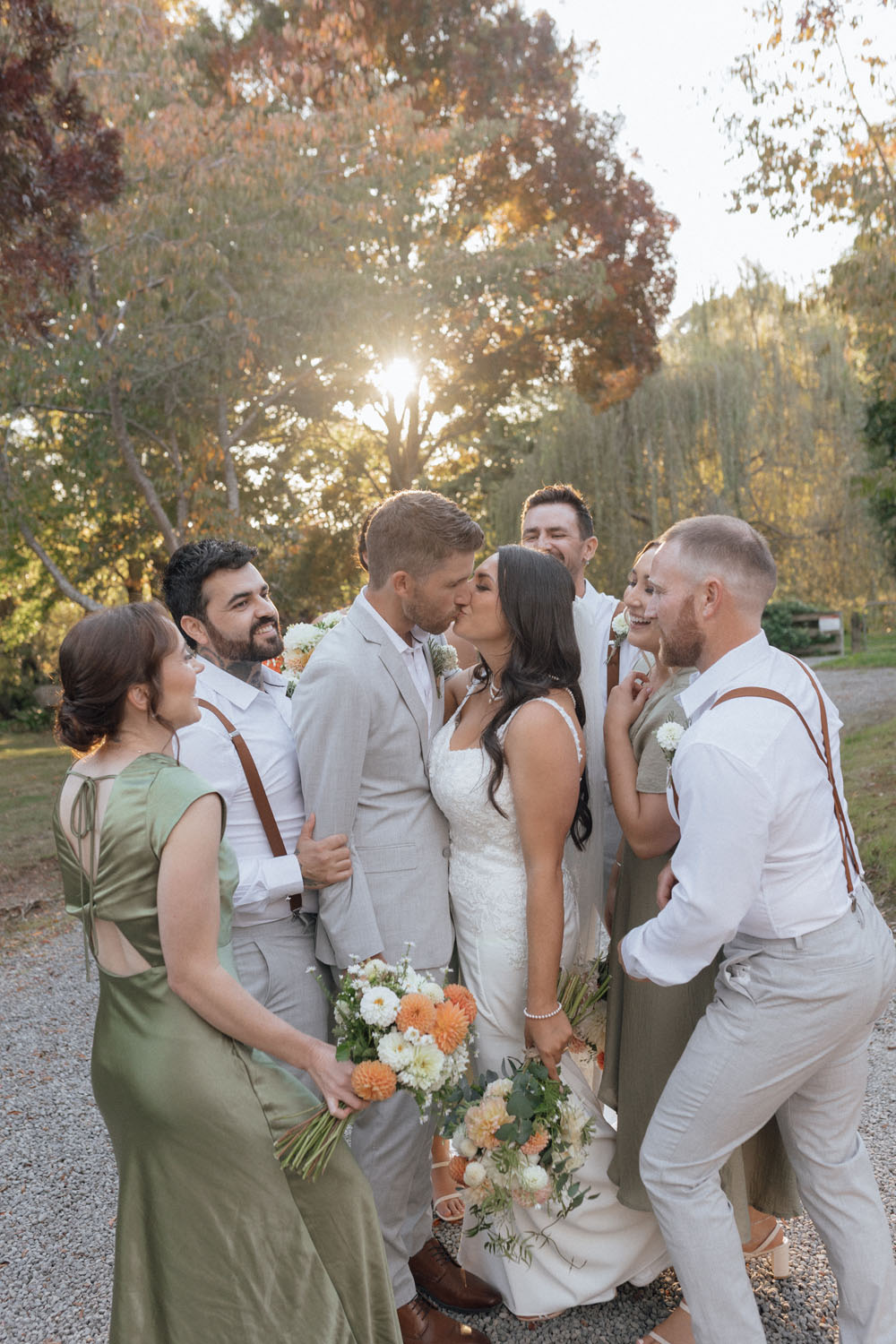 Bubbly and Fun Garden wedding in Masterton