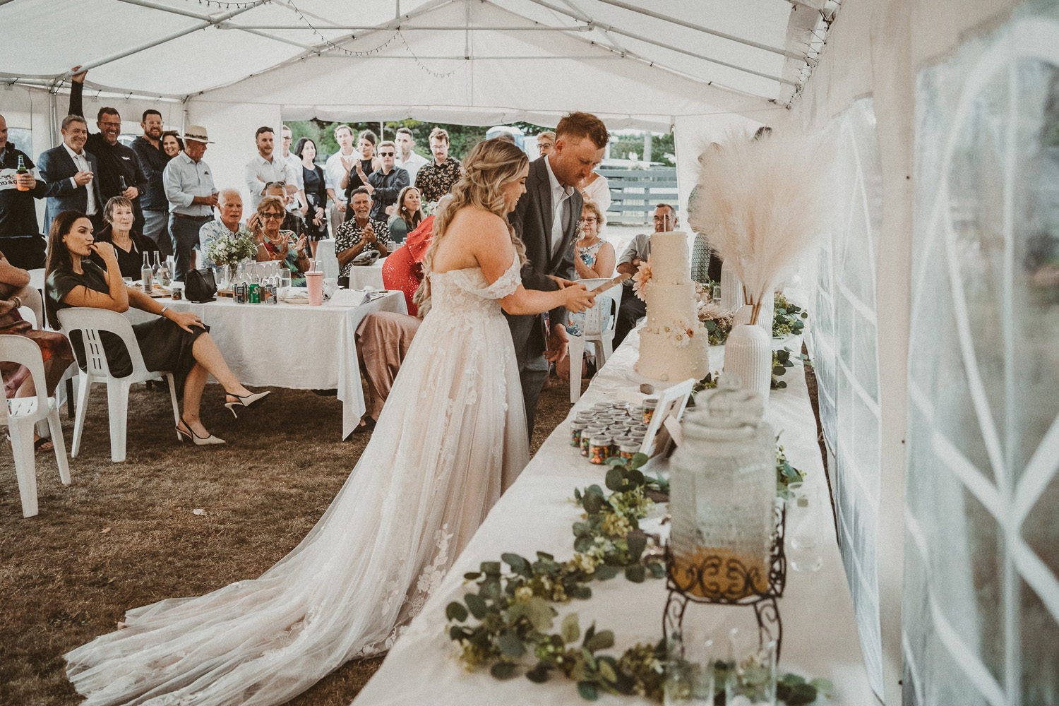 A Joyful Outdoor Wedding on the Family Farm