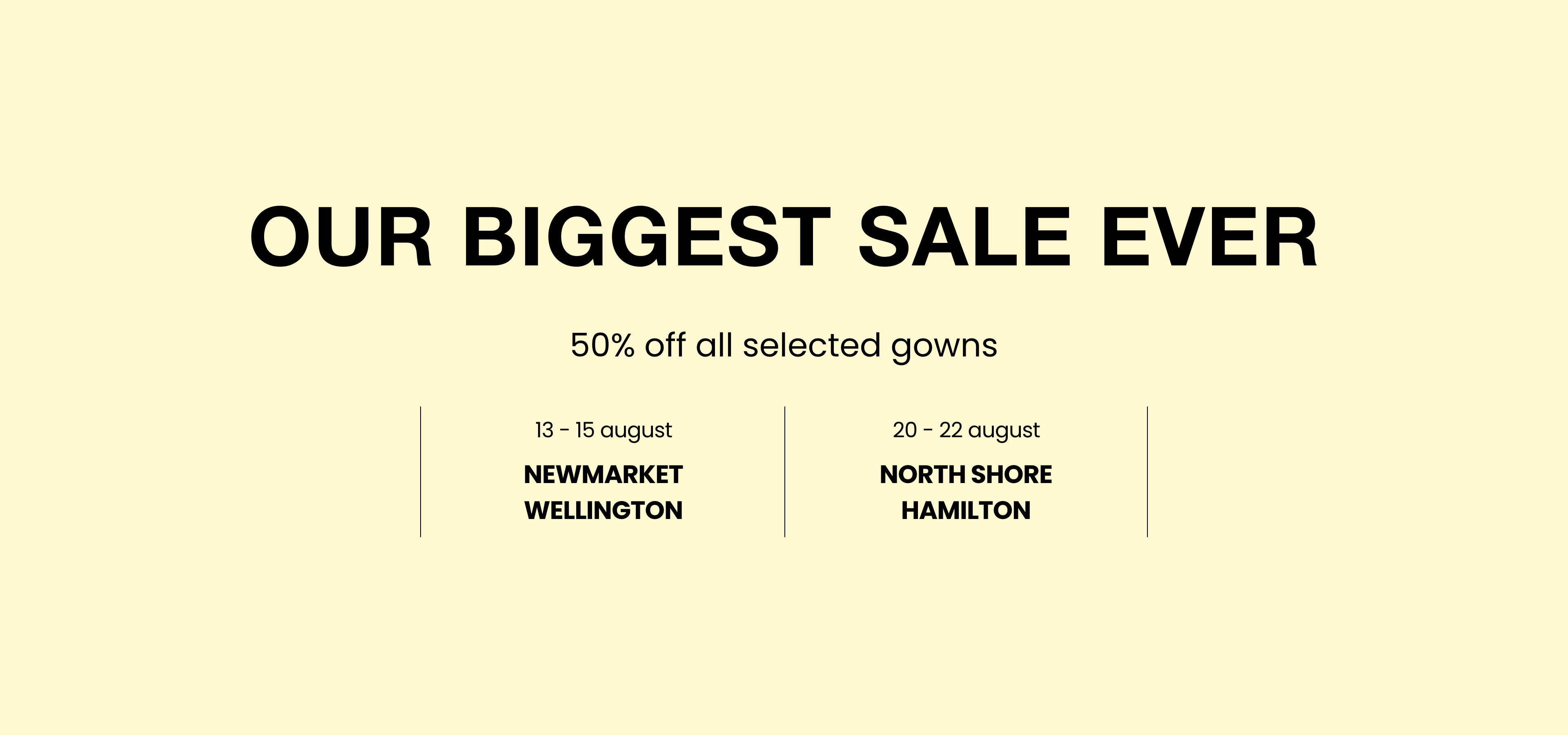 Sale Dates